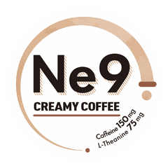 クリーミーコーヒーのフタを正面から見たデザイン